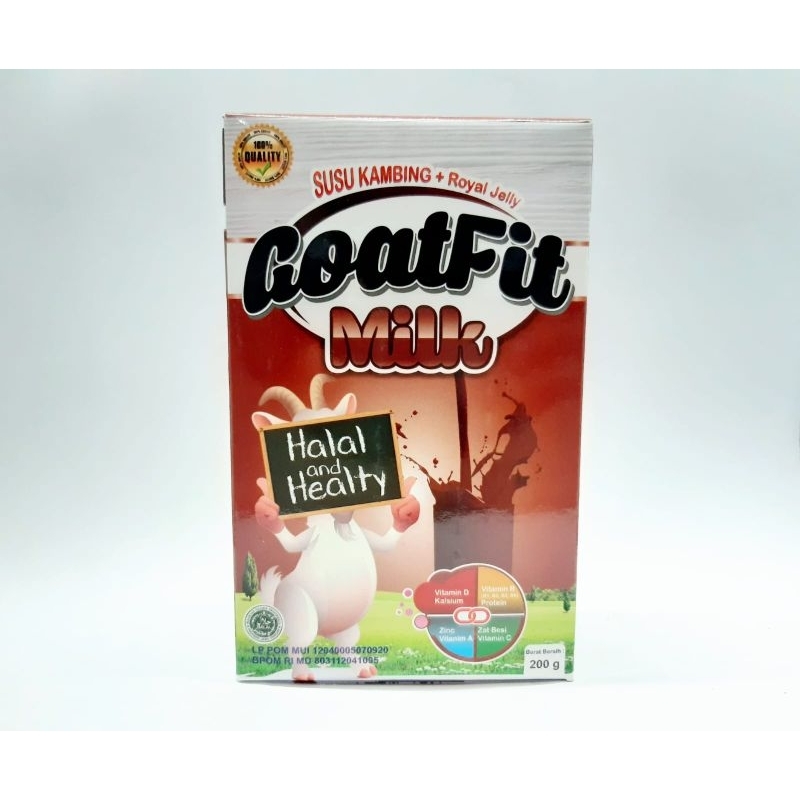 

Susu Goatfit 200gr susu bubuk kambing etawa rasa coklat