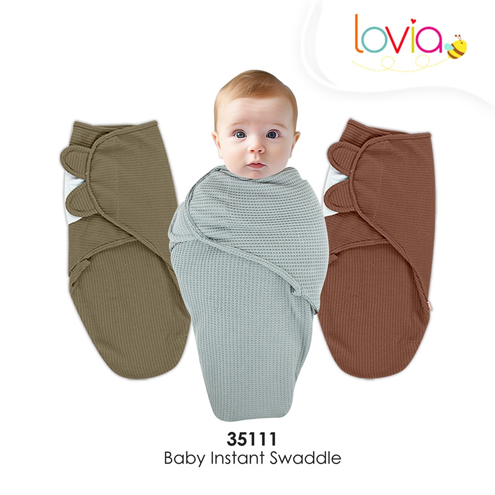 Kiddy Baby Instan Swaddle With Hat / Kiddy Bedong Bayi / Selimut Bayi / Baby Swaddle