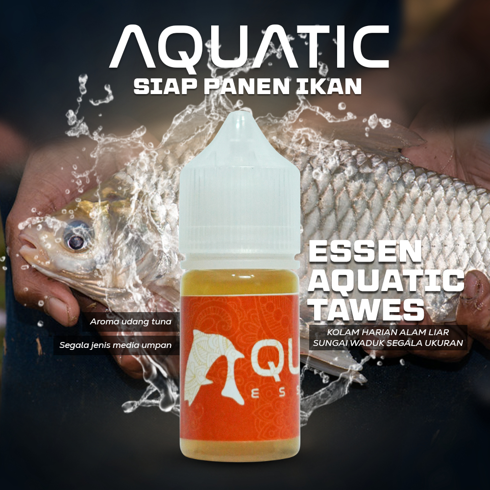 Essen Mancing Ikan Tawes Harian, Liar 30ml - Dikolam Harian, Sungai, Waduk | Aquatic Ikan Tawes