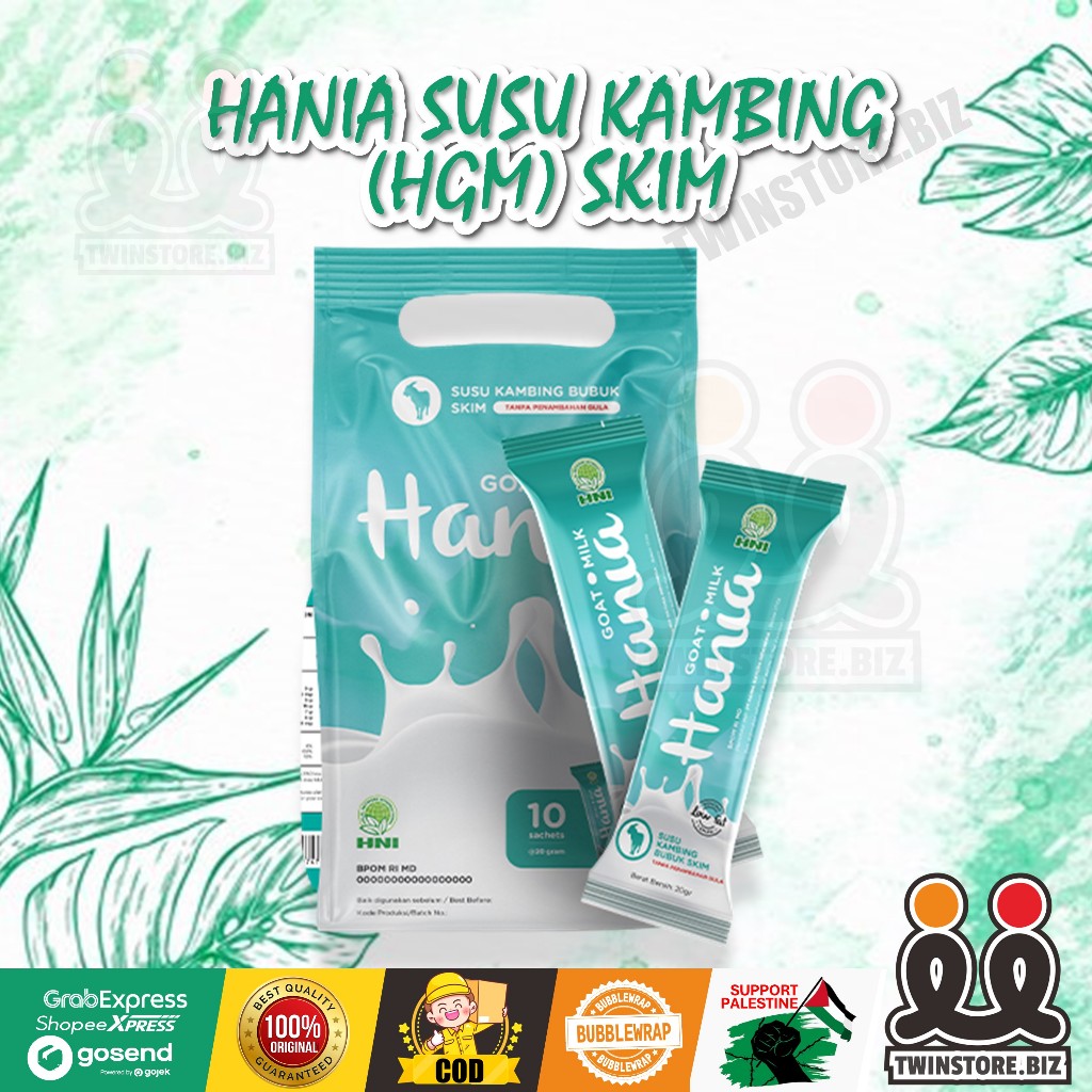 

Hania Susu Kabing SKIM / HNI HPAI / Non Sugar Susu Kambing Bubuk Tanpa Gula / BPOM ORIGINAL