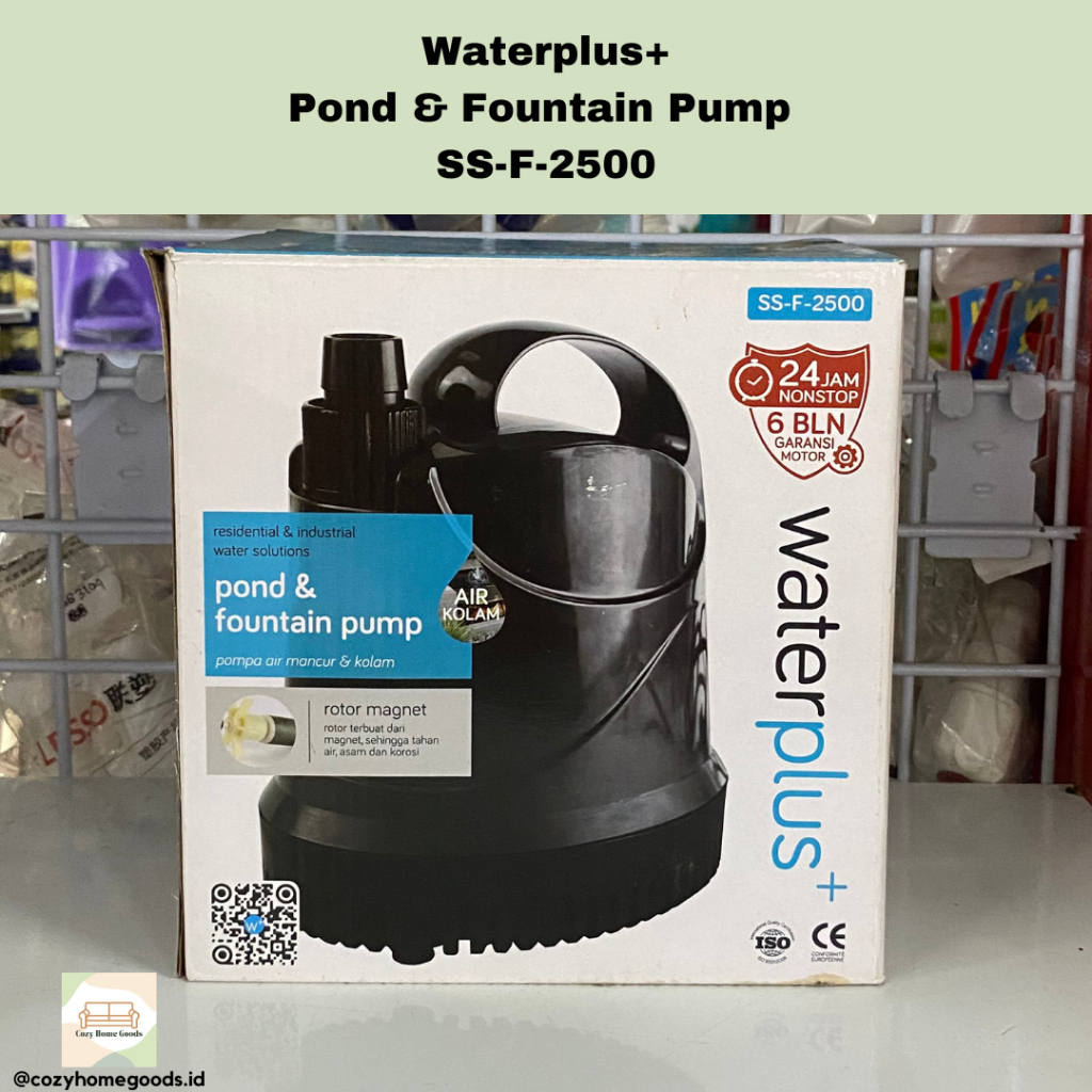 Pompa Air Kolam Aquarium - Waterplus+ SS F 2500 | Penyedot Air | Pompa Kolam Ikan