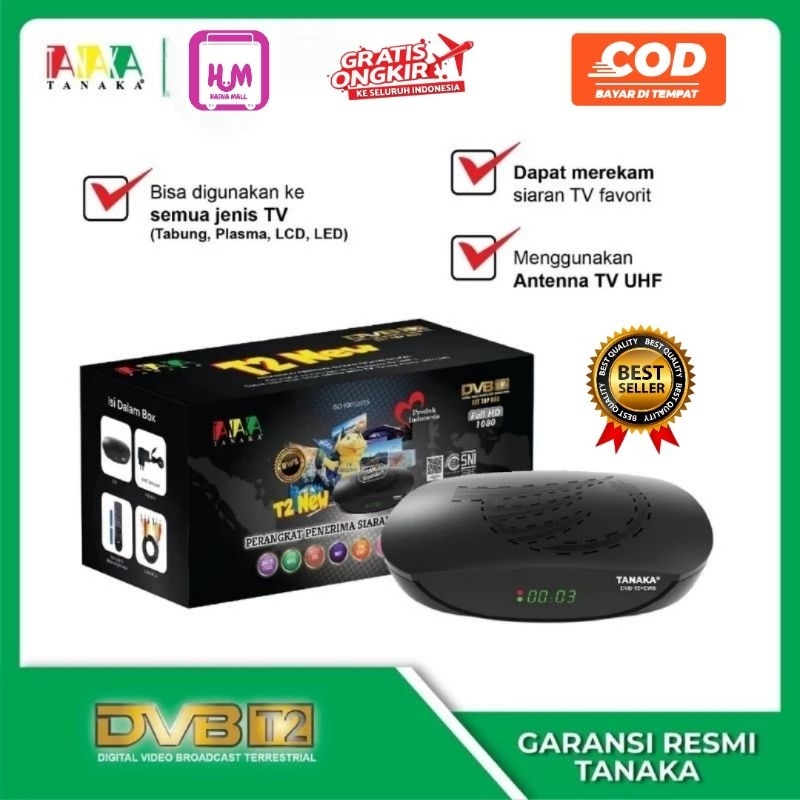 Set Top Box Tanaka T2 New Set Top Box TV digital / STB TV digital DVB T2 New