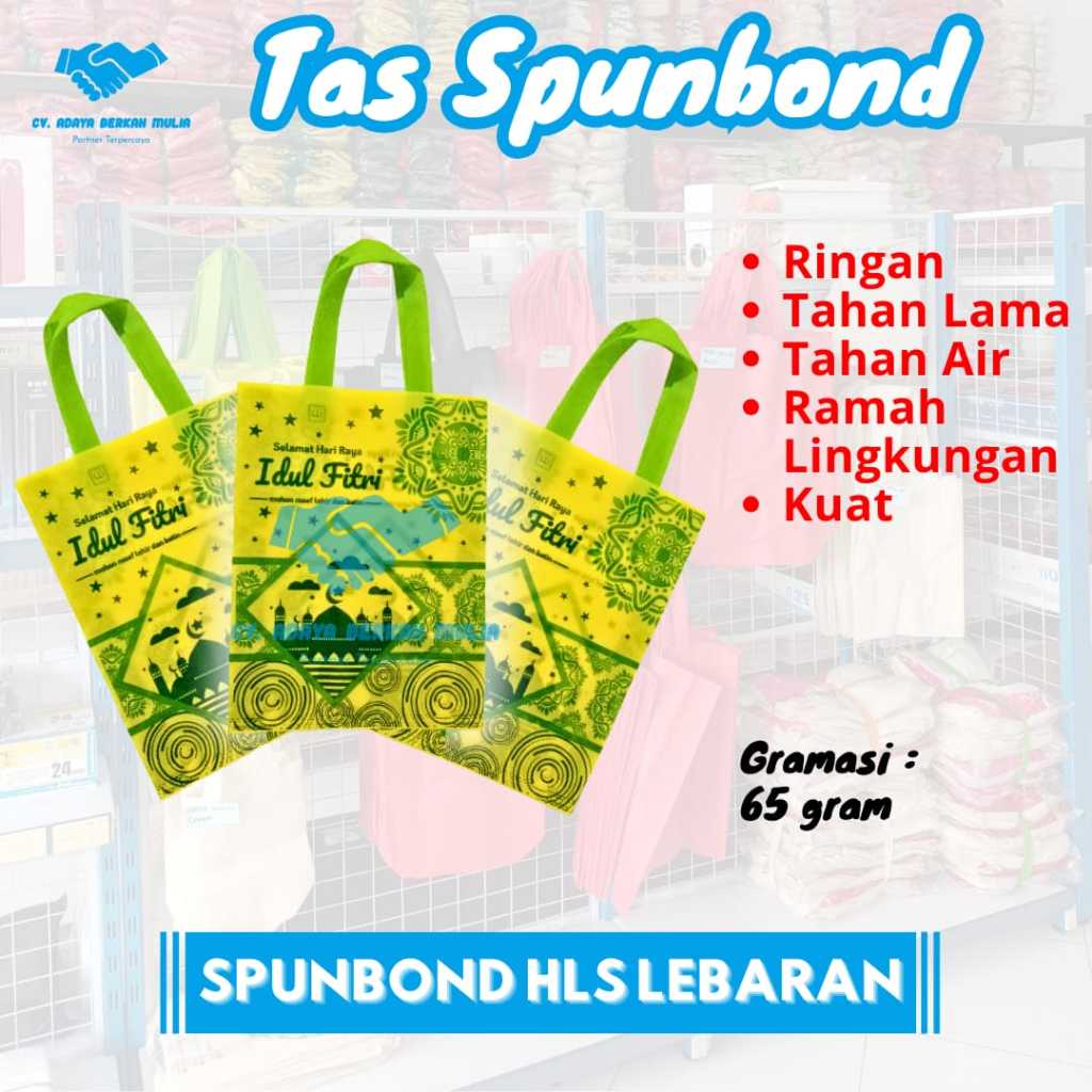 

Tas souvenir ramadhan/Tas spunbond 30x40cm kuning/ Tas hampers lebaran/ Tas souvenir lebaran/ Tas idul fitri/ Tas oleh-oleh lebaran/ Tas bingkisan lebaran/ Tas special lebaran/ Tas lebaran ramah lingkungan/ Tas hadiah lebaran/ Tas kain lebaran