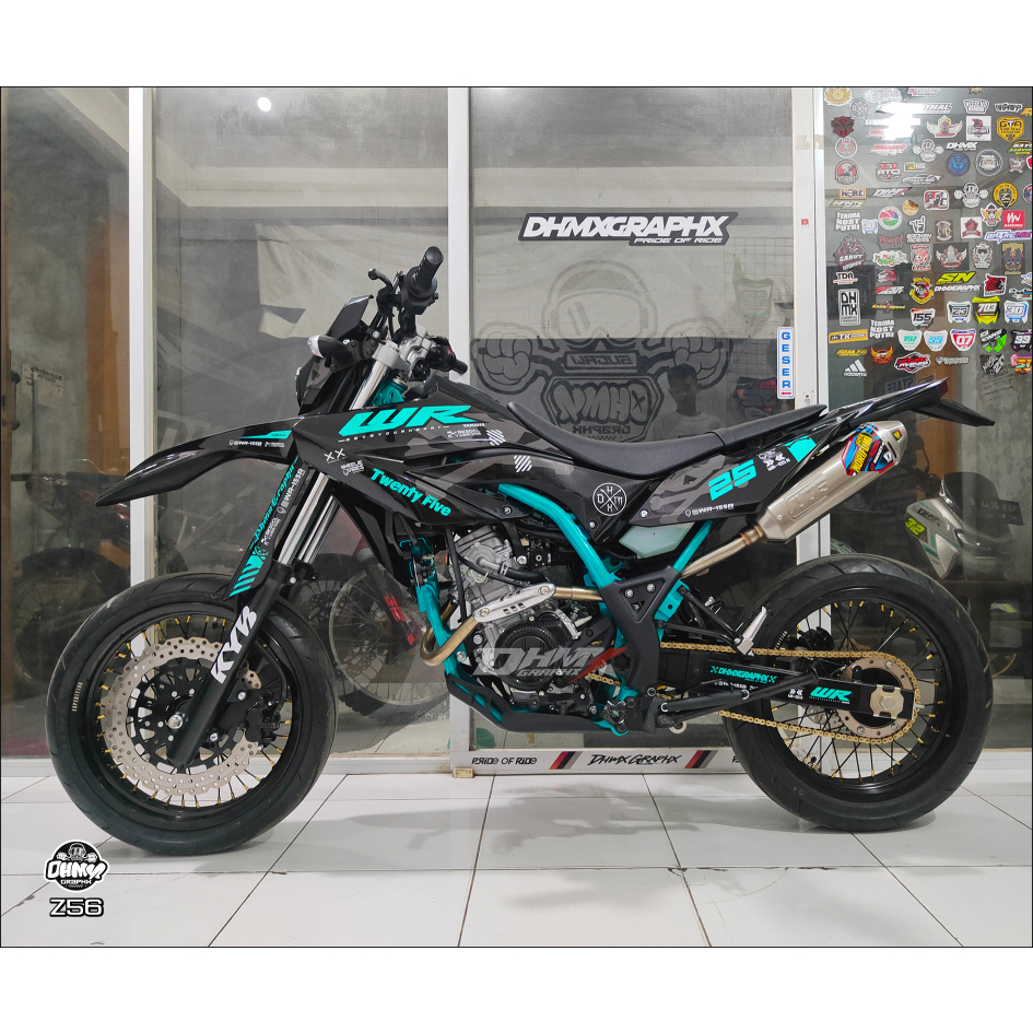 DHMX Decal Sticker WR 155 TOSCA (WR-56 S) Bisa Custom Nama Nomor