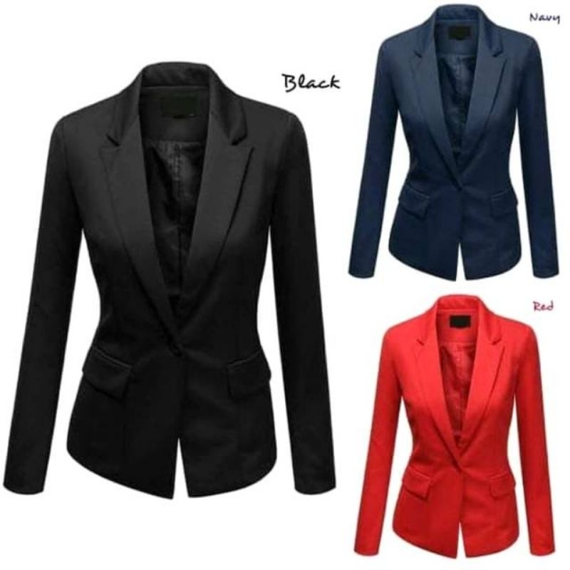 Setelan blazer wanita - Jas wanita terlaris - jas+celana wanita merah - hitam - nevy