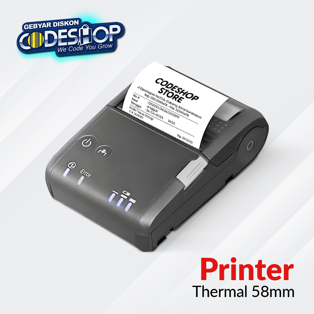 Epson TM-P20 Mobile Printer Bluetooth Thermal Cetak Struk Kasir 58mm