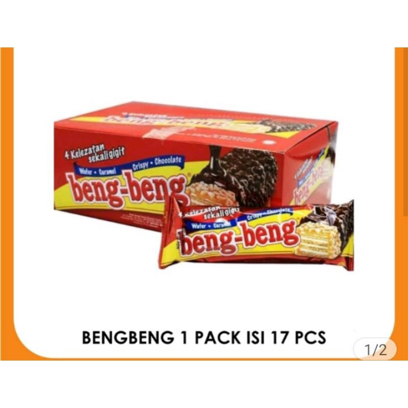 

beng beng wafer karamel 1 box isi 17 pics