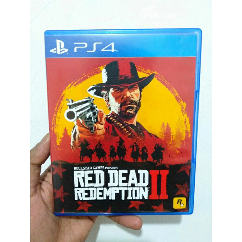 Kaset Fisik BD Ps4 Ps5 Red Dead Redemption 2 RDR2 Bekas Second Mulus Murah