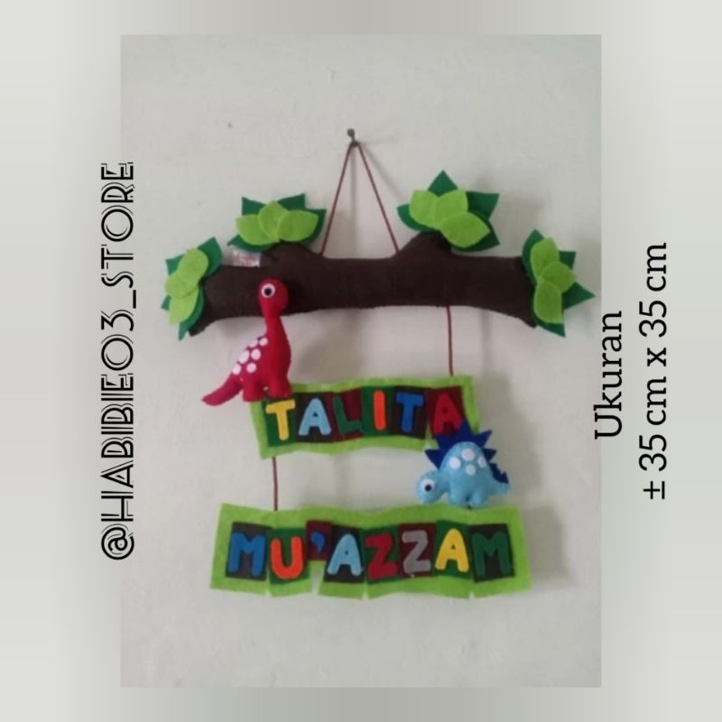 HIASAN NAMA ANAK//HIASAN NAMA//KERAJINAN KAIN FLANEL//HIASAN PINTU KAMAR//HIASAN NAMA