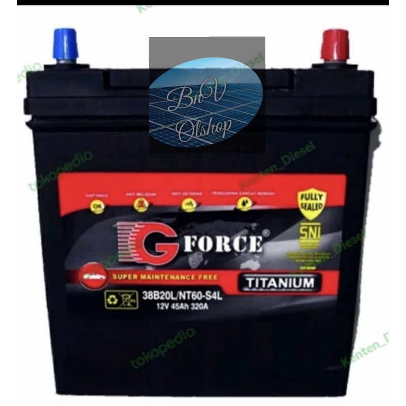 Aki MF Titanium NT60-S4L 12v 45ah kering honda mobilio