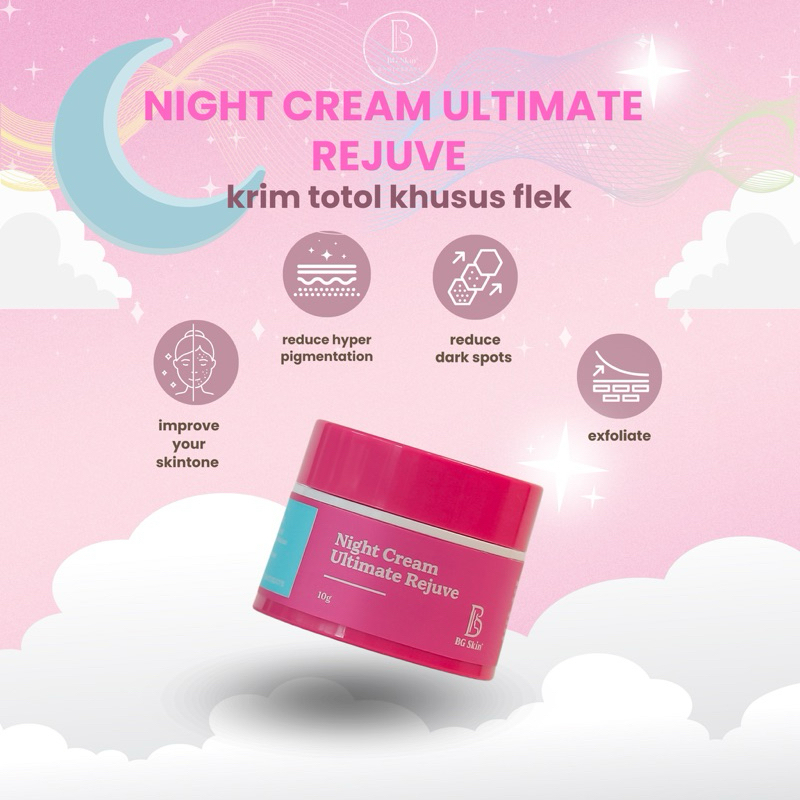BG NIGHT CREAM ULTIMATE REJUVE (KRIM MALAM FLEK)