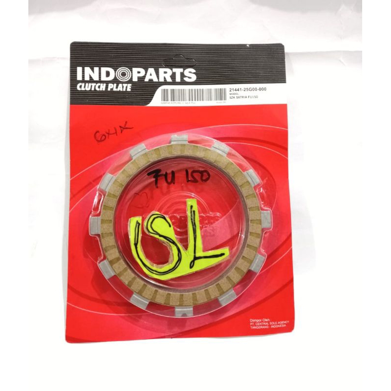 kampas kopling Suzuki satria Fu 150 satu set isi 4 lembar original indoparts