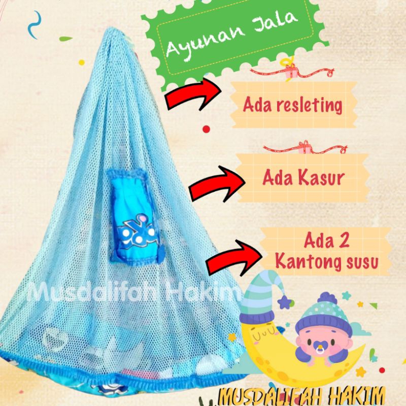 PER 2 SET AYUNAN MALAYSIA BAYI DENGAN RESLETING LENGKAP KASUR