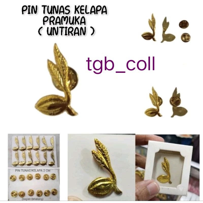 Pin Tunas KELAPA UNTIRAN Bross Tunas Kelapa Untiran