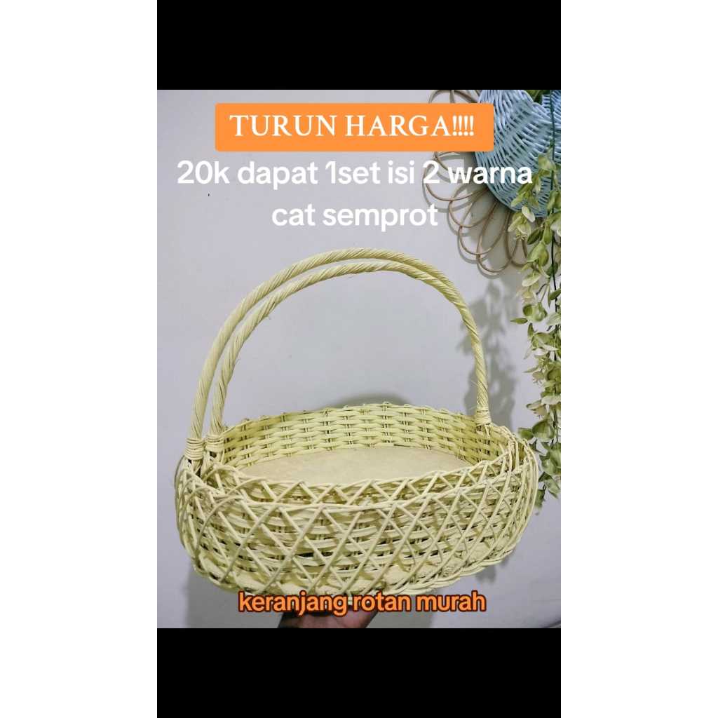 Keranjang Parcel Nanasan / Keranjang Rotan / Rotan Parcel/ Parcel Murah / Rotan Murah