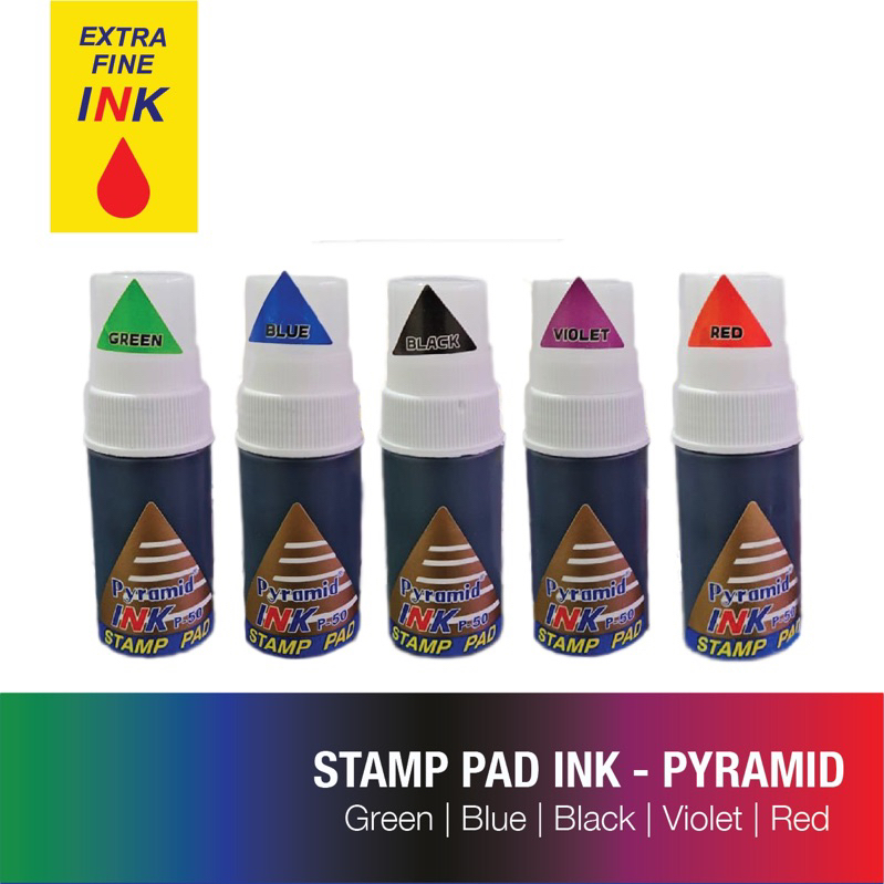 

[PYRAMID] Tinta Stempel / Stempel pad campur warna/ Refill Tinta Isi 12 ( 1 Lusin )