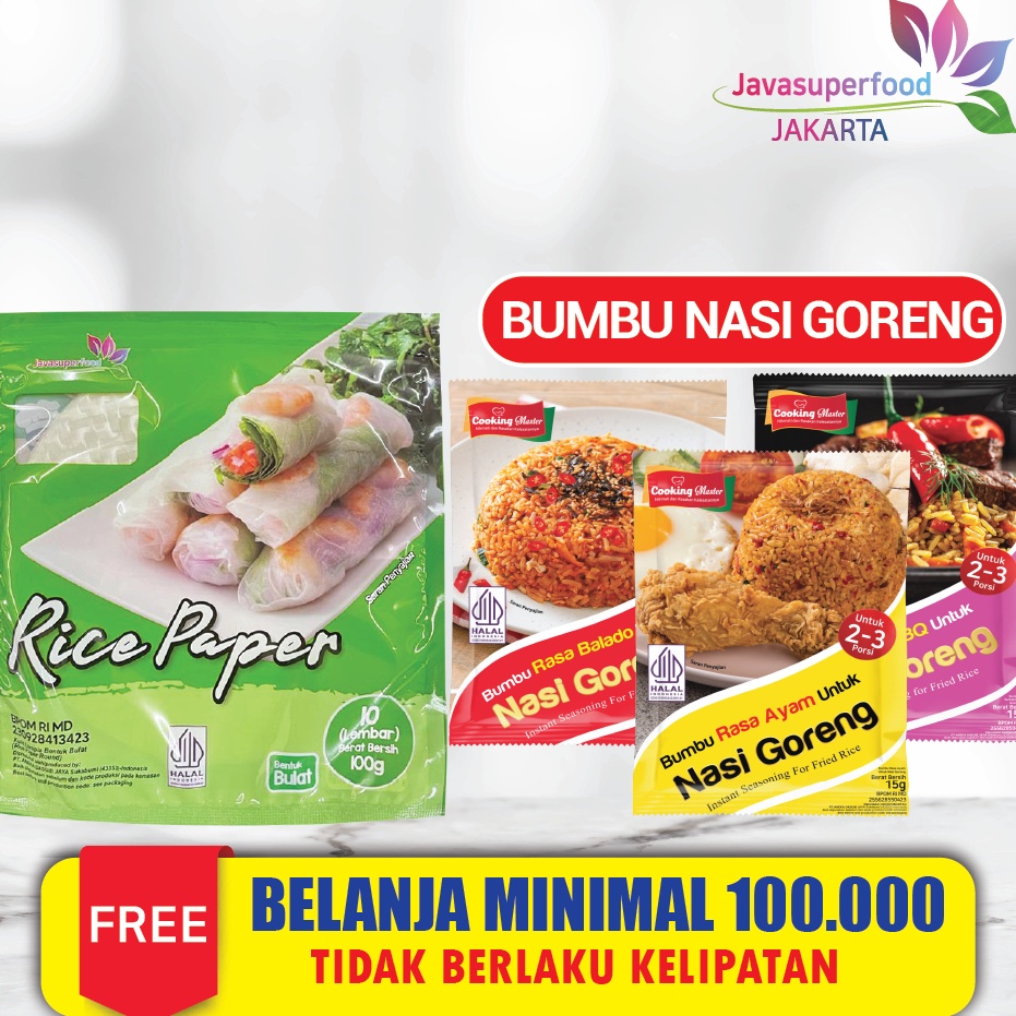 

Bayar Di Tempat Rice Paper / Banh Trang High Quality Rice Paper 22cm / Kulit Lumpia Vietnam Rice Paper / rice roll spring roll / Salad Wrap