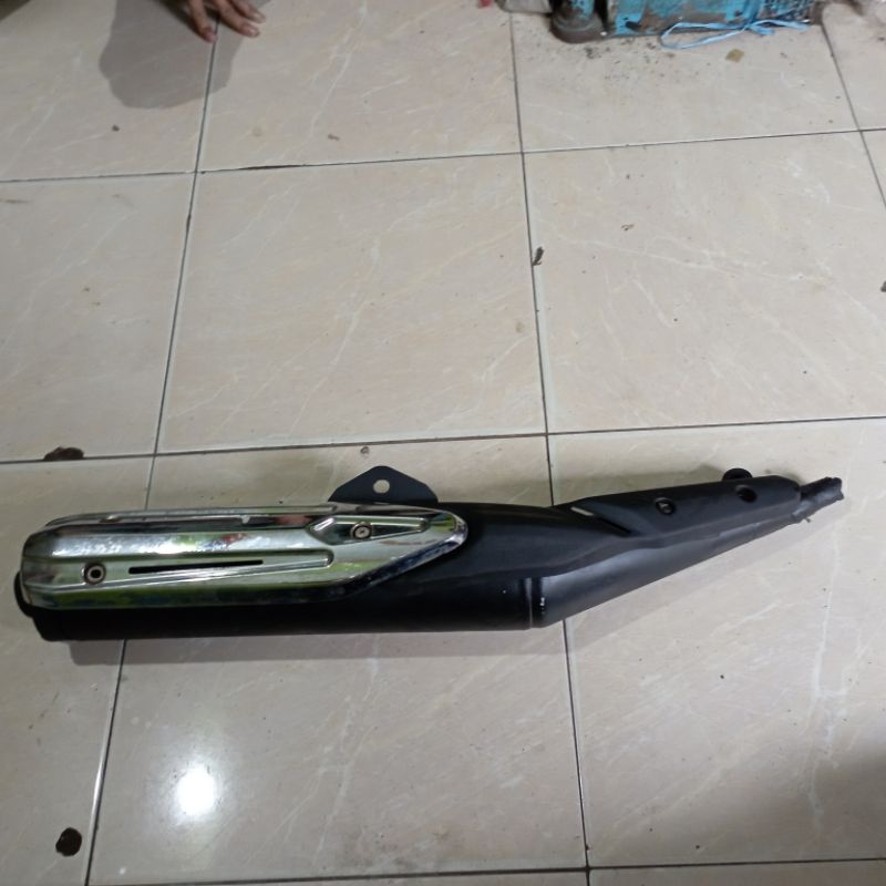 SLENCER KNALPOT STANDADRAN YAMAHA MX NEW 135 DOUBEL DISC ORI
