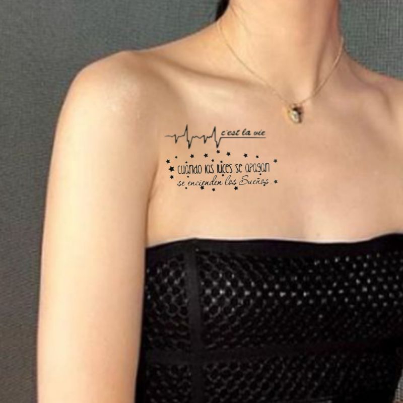 5 gambar tato temporer tulisan SERI ACAK LEBIH MURAH