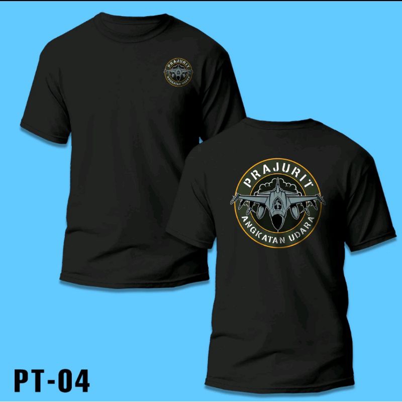 KAOS PRAJURIT ANGKATAN UDARA//KAOS PESAWAT JET TEMPUR