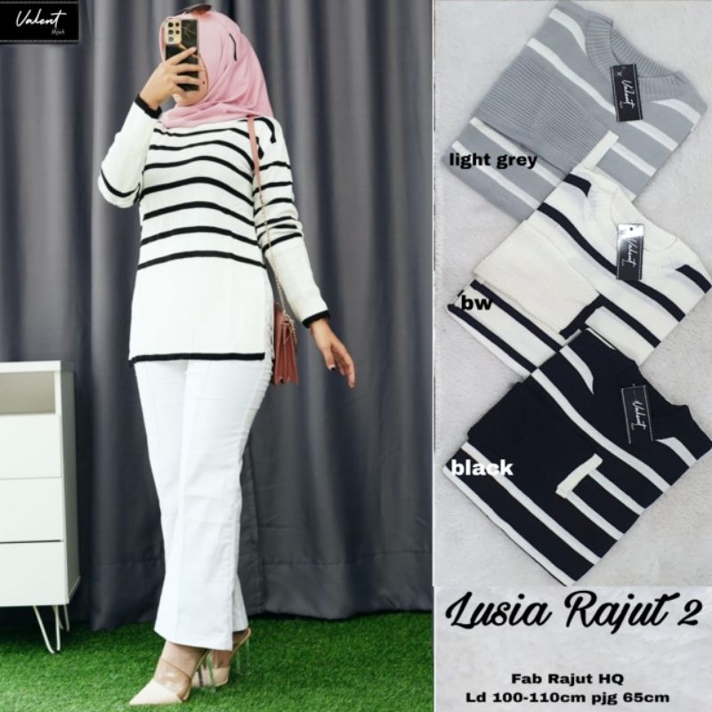 Lusia Rajut 2 Fashion Wanita bahan Rajut