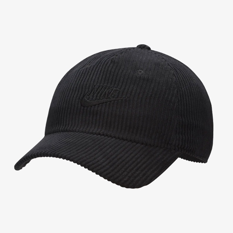 Topi Nike Club Unstructured Corduroy Cap Unisex Black ORIGINAL