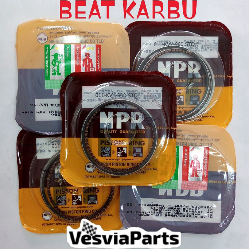RING SEHER RING PISTON  BEAT KARBU (KVY)  NPR NPP
