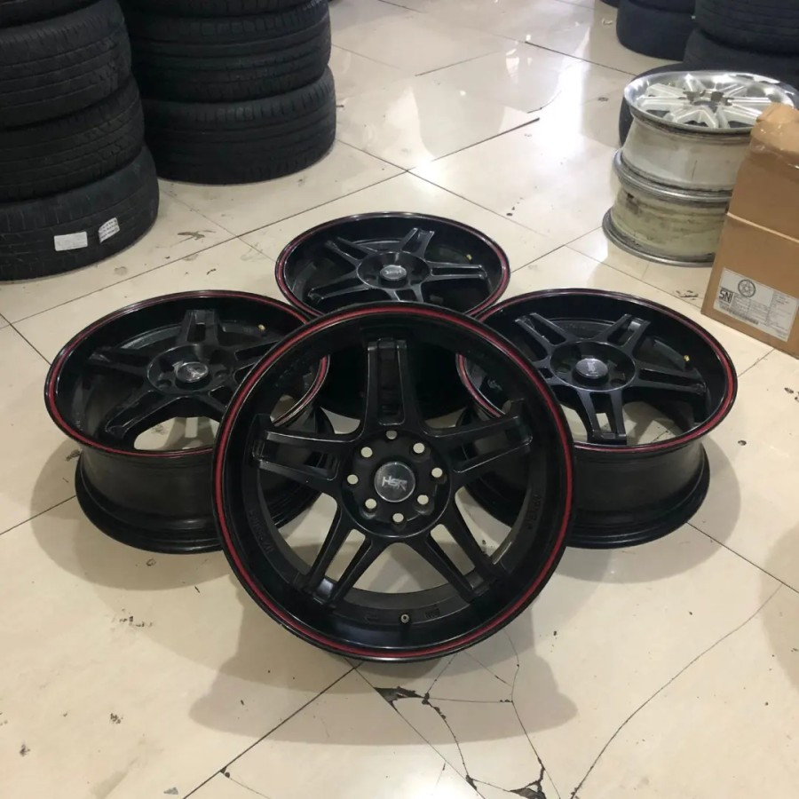 Velg Mobil Bekas Ring 17 RUPAT HSR R17 Lebar 7,5 Lubang 4 ET45