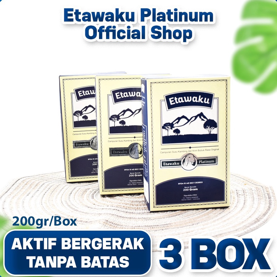 

Ready Stok Etawaku Susu Paket 3 Box - Susu Kambing Murni & Krimer Bubuk