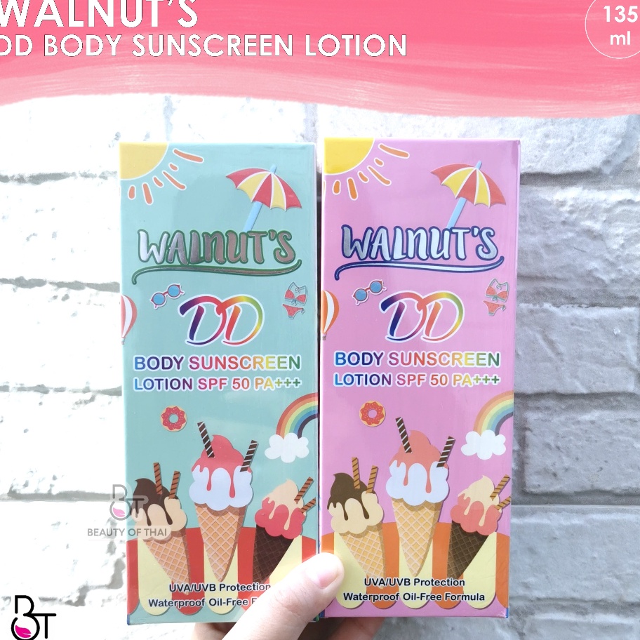 Diskon DD Walnut Body Sunscreen Lotion SPF50 PA+++ - DD Body Sunscreen Lotion - Tabir surya - WALNUT