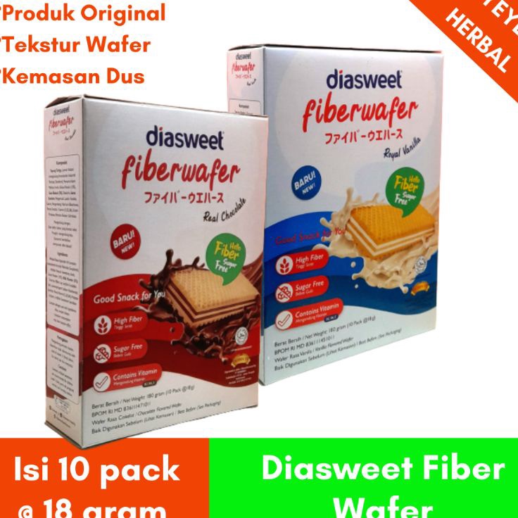 

Kirim Langsung Diasweet Fiber Wafer 180 gram