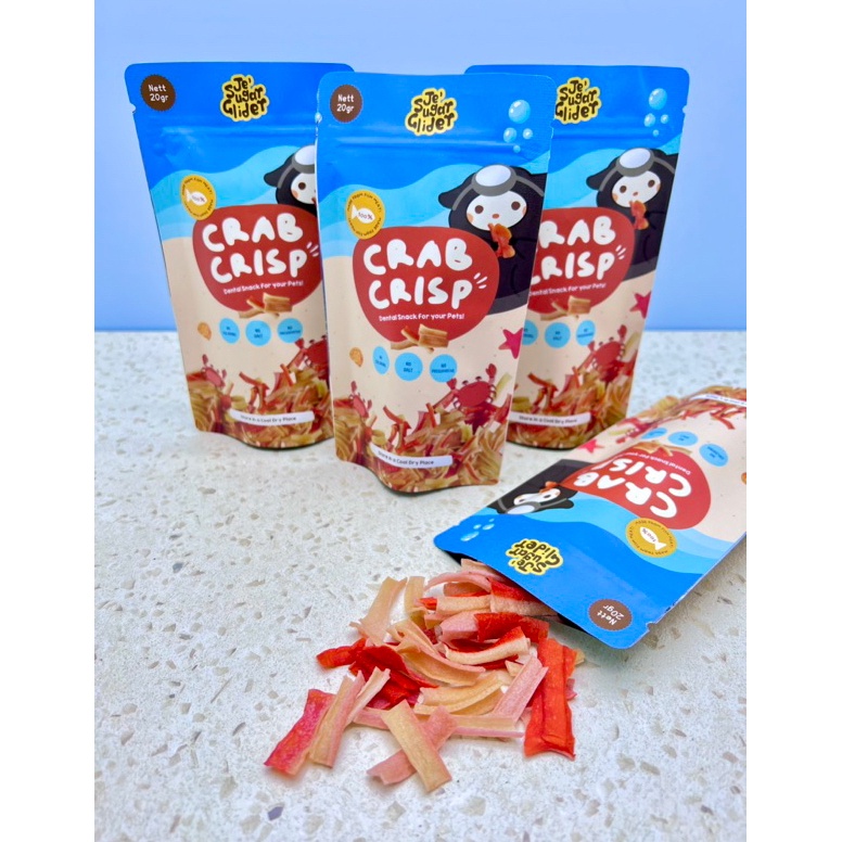 Paket Ekslusif Crab Crisp, Snack Crab Stick untuk Sugar Glider