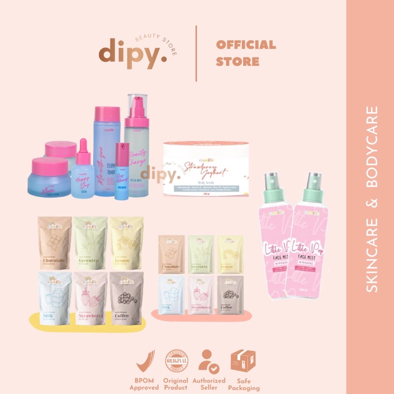 Stock Banyak【Official Outlet】 CAMILLE BEAUTY MASKER FACE MIST BODY SCRUB SKINCARE CAMILLE | MASKER S