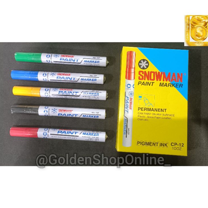 

Ready Stock Spidol paint marker permanent merk snowman Stock Banyak