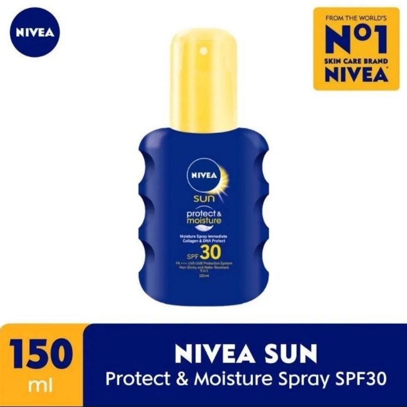 Ready✔nivea sun protect &moisture spf 30 150ml