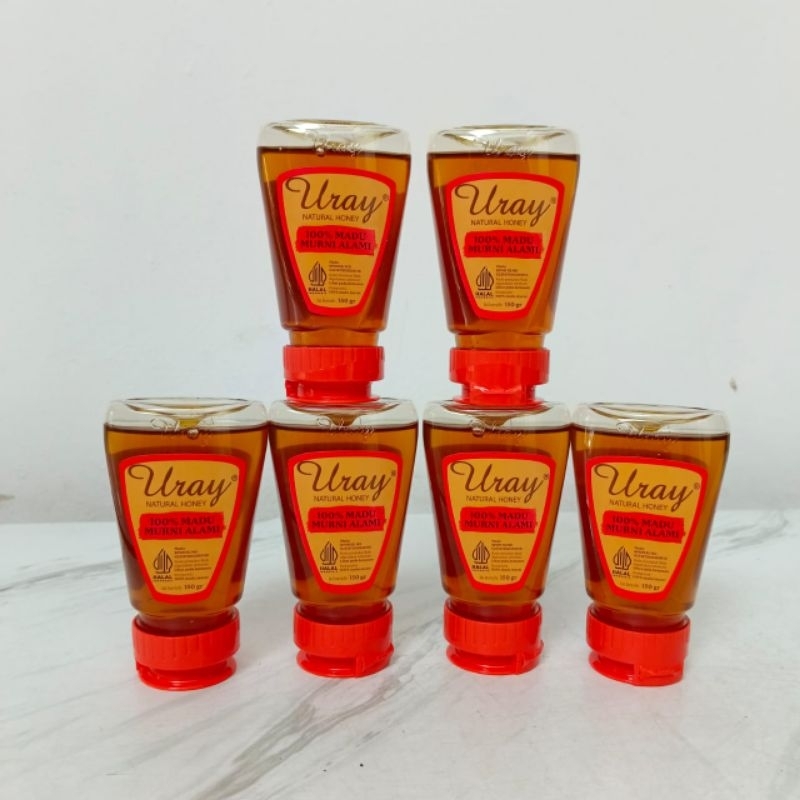 

Uray Natural Honey In Squeeze Bottle Grade A 150gr/Madu uray Murni Alami kemasan botol 150gr