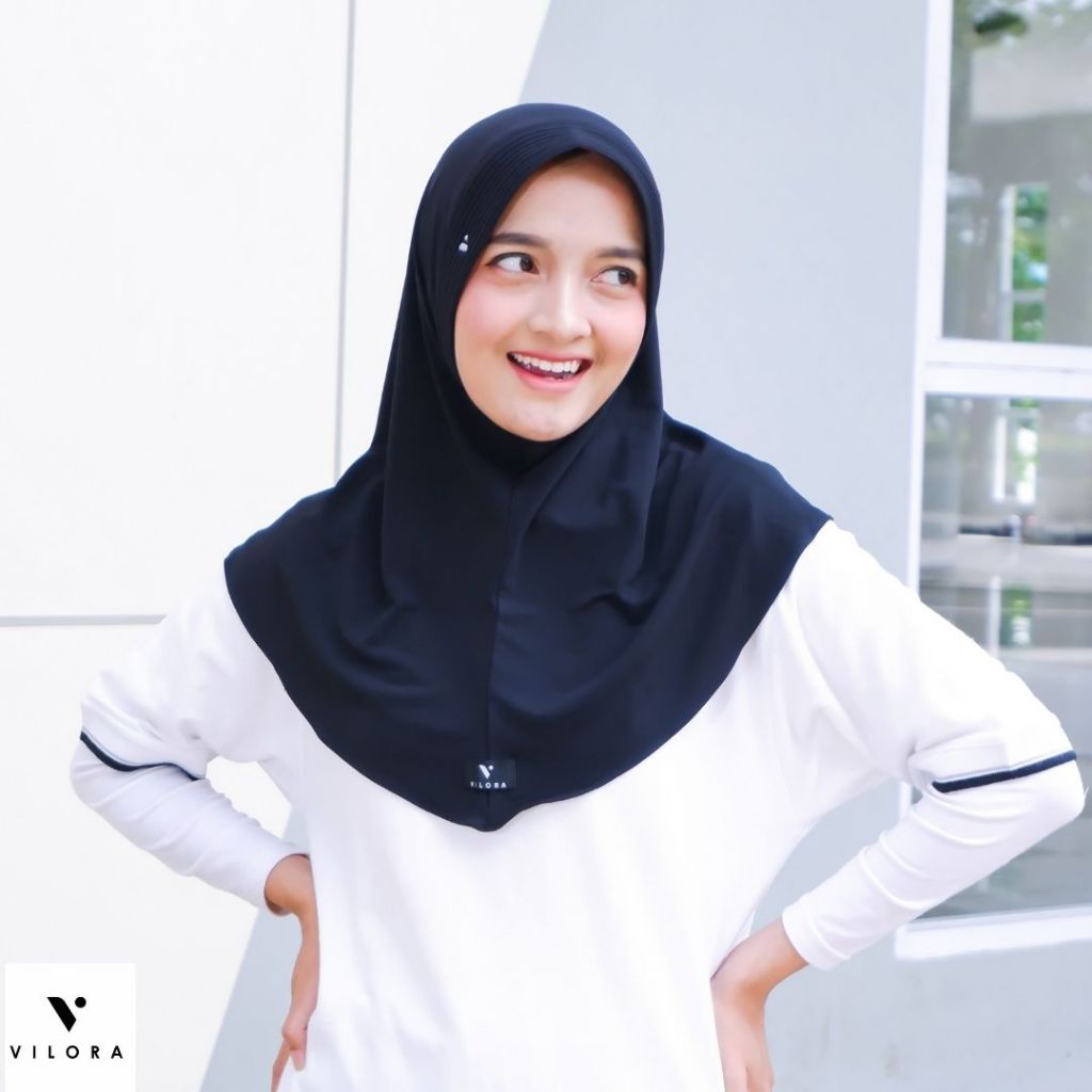 VILORALOVE SPORT  VOLI KERUDUNG JILBAB BERGO JERSEY PREMIUM