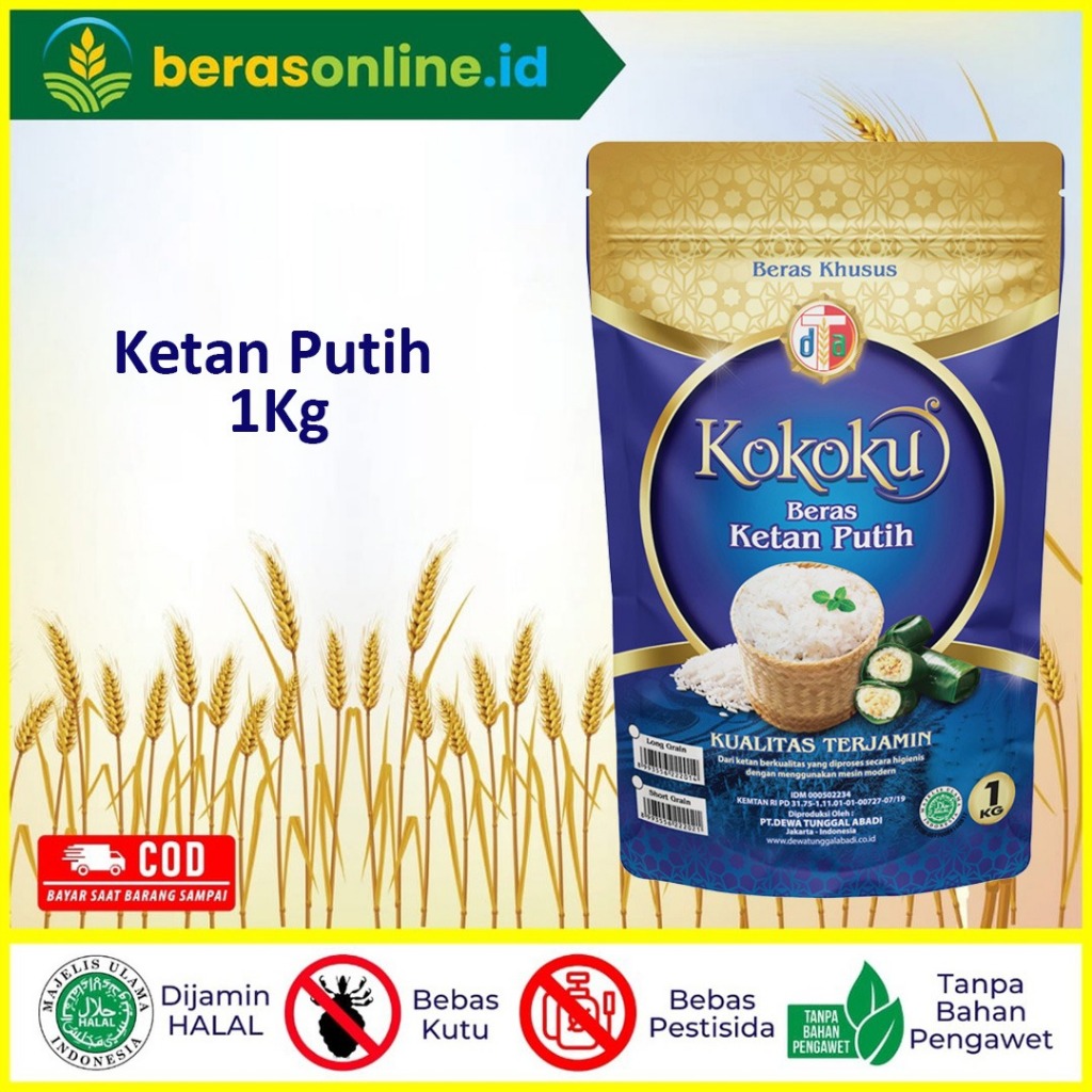 

Beras Online - Ketan Putih 1kg