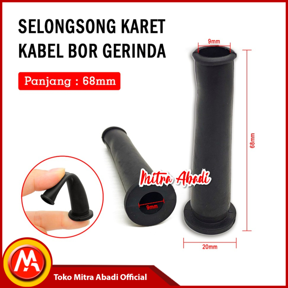 Selongsong Karet Pelindung Kabel Bor Gerinda Power Tools
