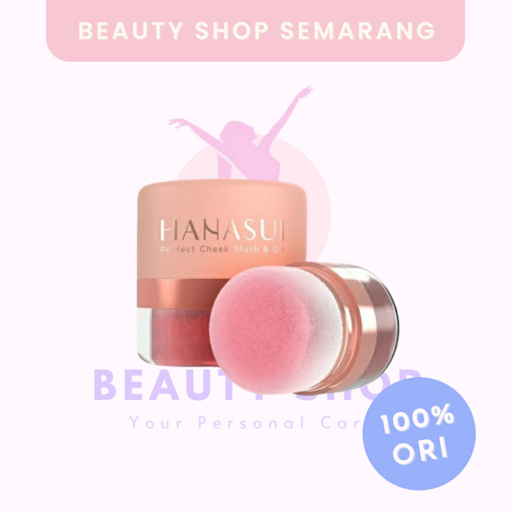 HANASUI - Perfect Cheek Blush & Go Powder - Blush On Cushion Powder