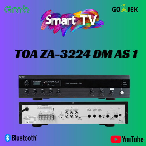 AMPLIFIER TOA ZA-3224 DM AS 1 / ZA 3224 DM AS 1 / ZA3224 DM AS1 BLUETOOTH RESMI TOA