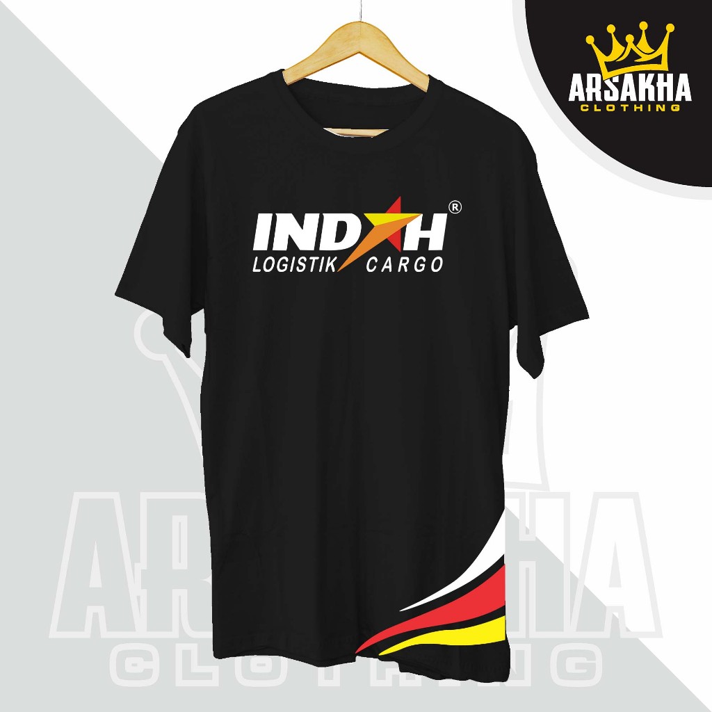 Kaos Indah Cargo Logistik New Version Baju Kaos Distro Sablon DTF Baju Distro Katun Combed 30s by Ar