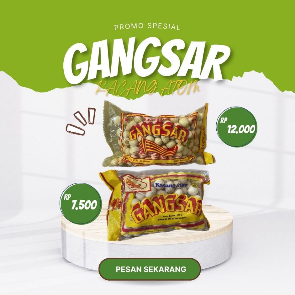 

KACANG ATOM GANGSAR TERMURAH