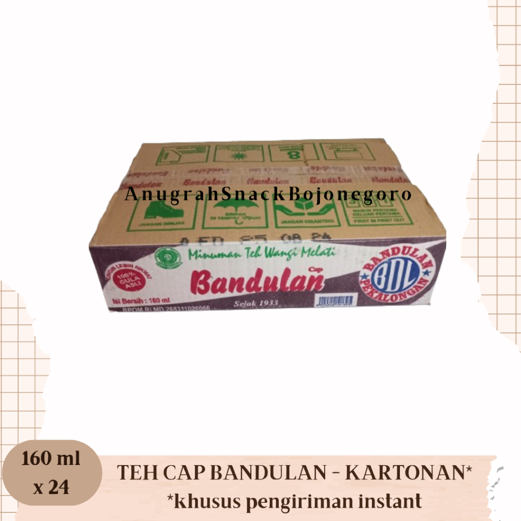 

Teh Cap Bandulan Rasa Melati 160ml x 24