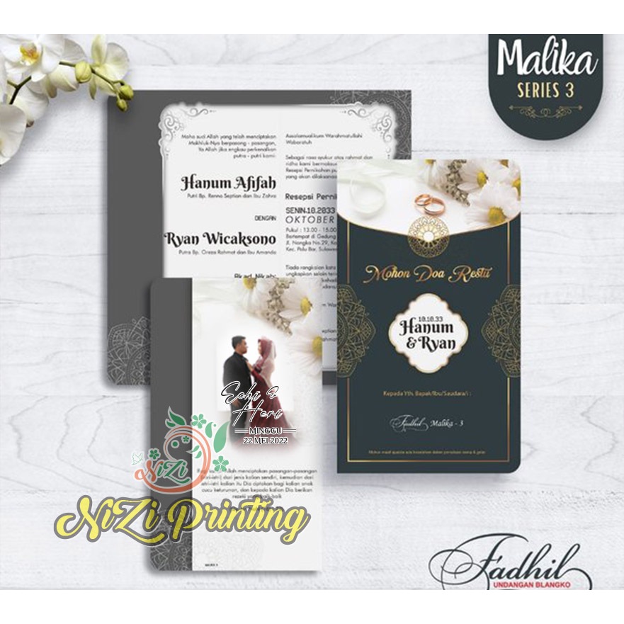 UNDANGAN PERNIKAHAN FADHIL MALIKA 3 TERBARU