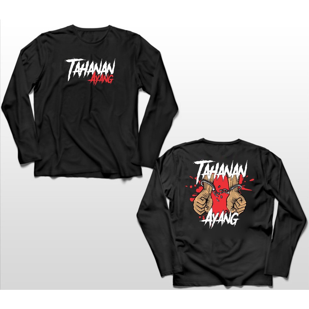 KAOS LENGAN PANJANG KATA KATA TAHANAN AYANG BIG SIZE JUMBO