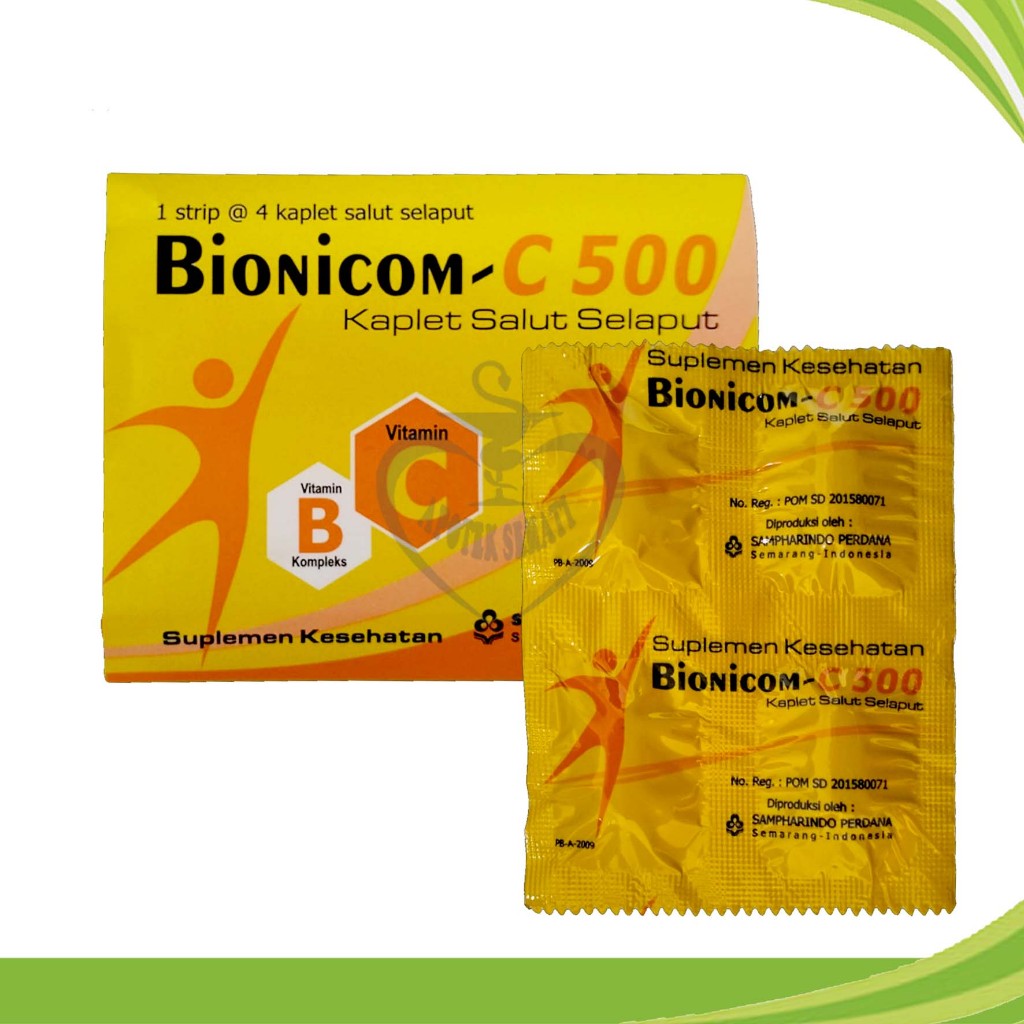 BIONICOM C 500MG VITAMIN DAYA TAHAN TUBUH PER STRIP