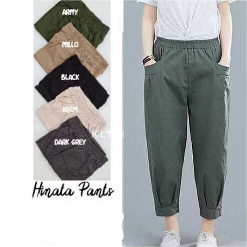 CELANA HARUKA PANTS JUMBO HINATA BAGGY WILLOW PINGGANG KARET