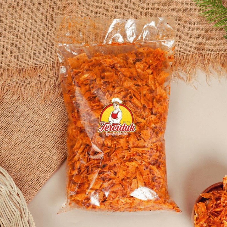 

[✡R83$] KERIPIK SINGKONG PEDAS KRIWIL KEMASAN 1KG Murah_Meriah