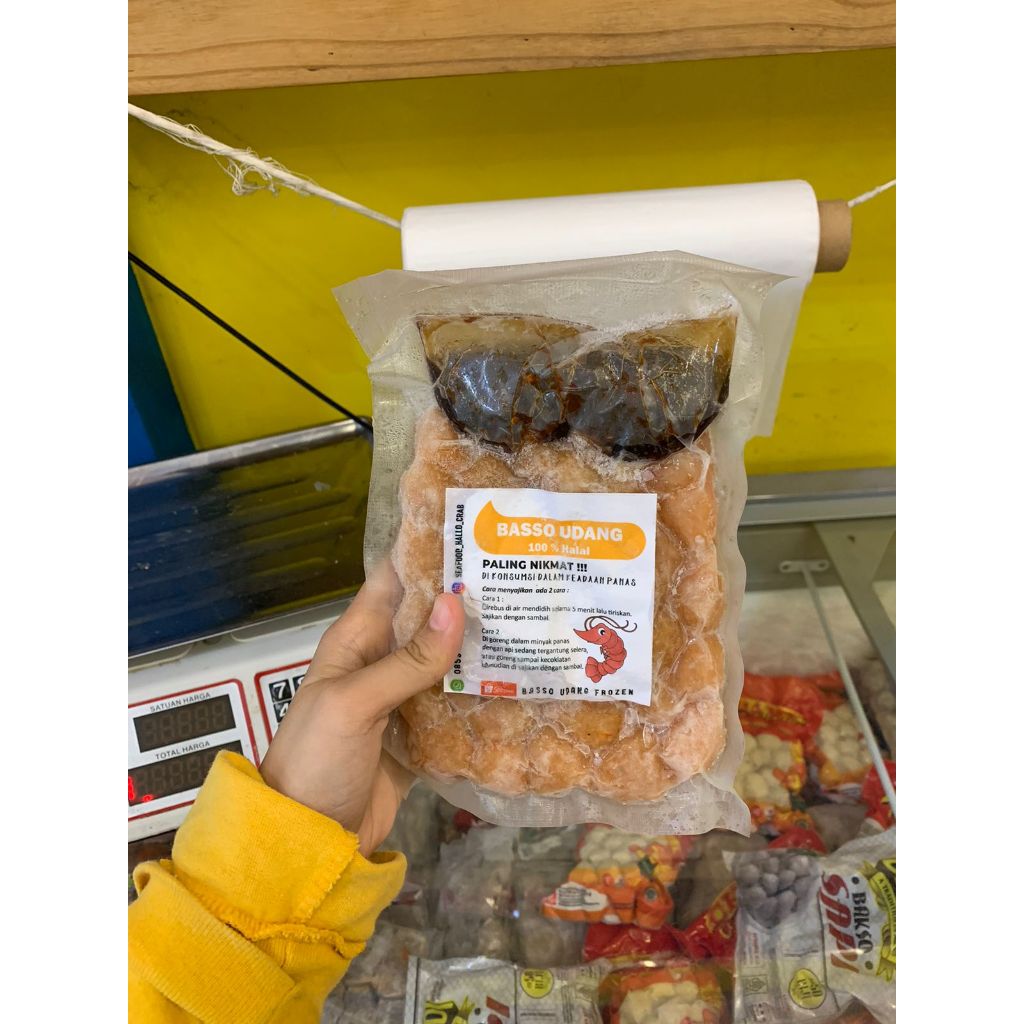 

Hallocrab Bakso Udang Kecil & Udang Besar